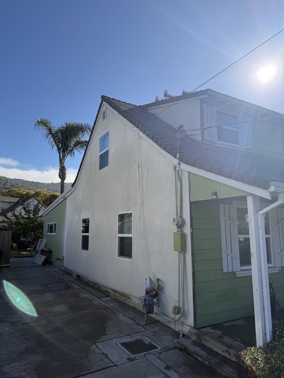 Completed stucco